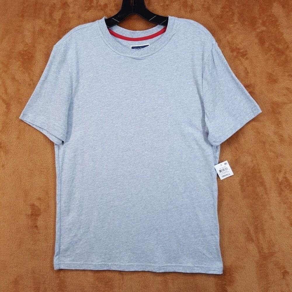 CLUB ROOM Shirt Mens Small Grey Pullover T-Shirt Soft Knit Tagless Comfort Tee